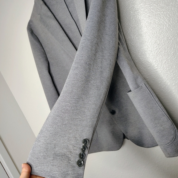 JF J.ferrar Slim Fit Gray Sport Two Buttons Style Coat Sz L42/44R Spandex - Picture 9 of 14